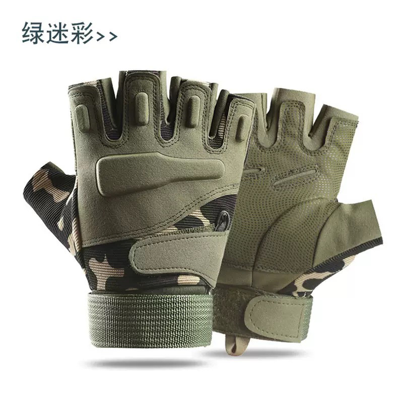 战术全指手套骑行运动户外登山攀岩格斗防护军迷训练耐磨半指手套|undefined