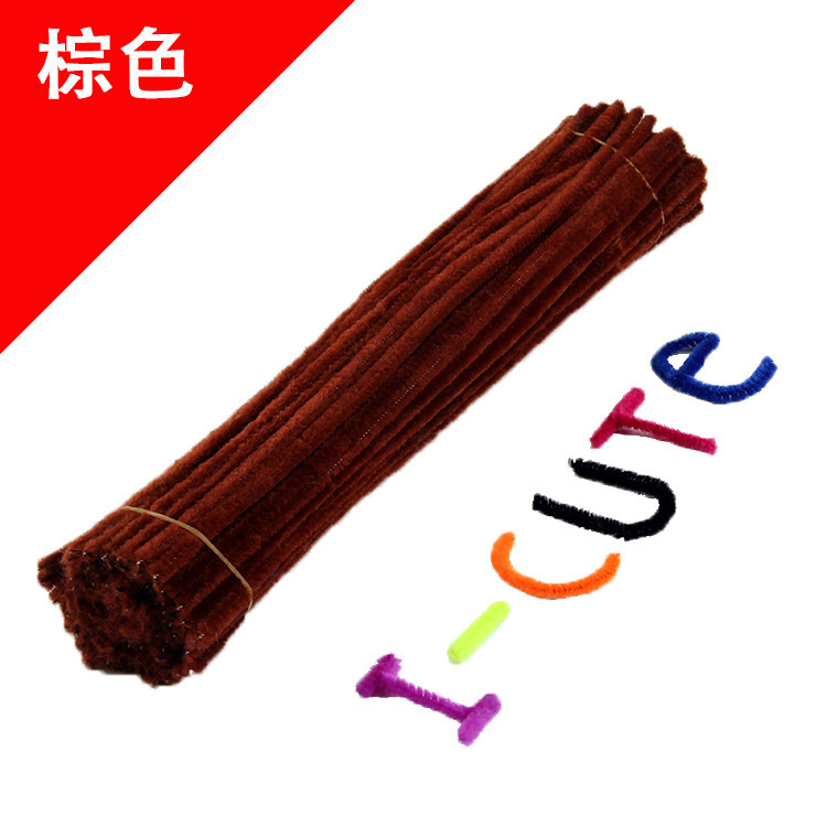 Hecho a mano DIY trenzado paquete de material cifrado ramo de lana Raíz de lana de la raya del color torcido palo de los niños hechos a mano juguetes creativos