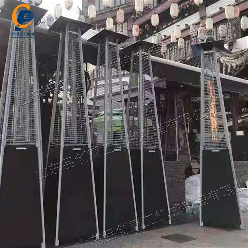 Tower Heater, Outdoor Gold and Silver Flower-shaped Heater, Fast Heating, Hotel Walking Street Heating Equipment