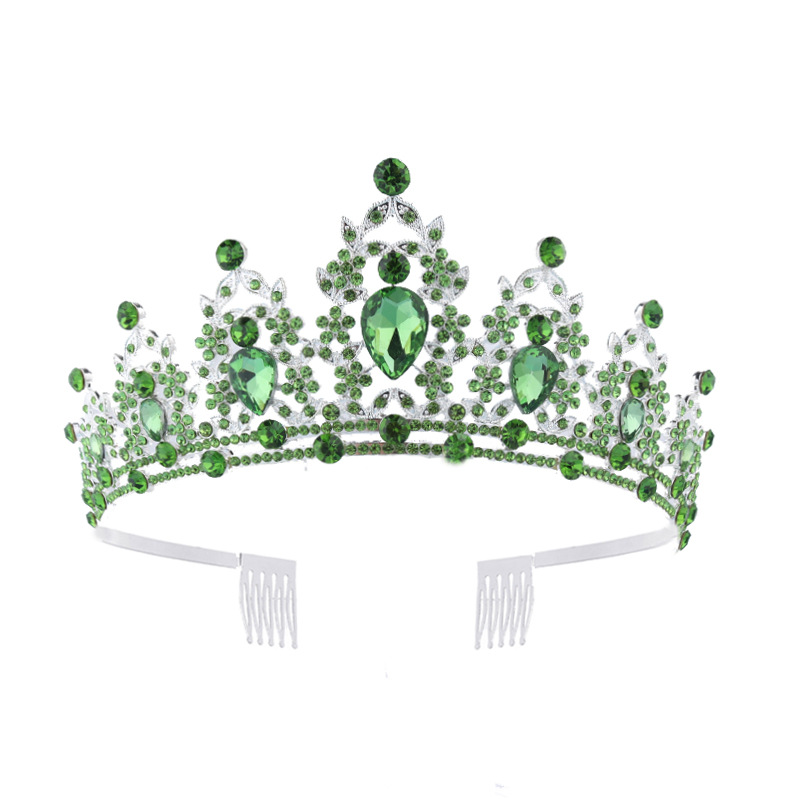 Fashion Crown Alloy Inlay Rhinestones Crown 1 Piece