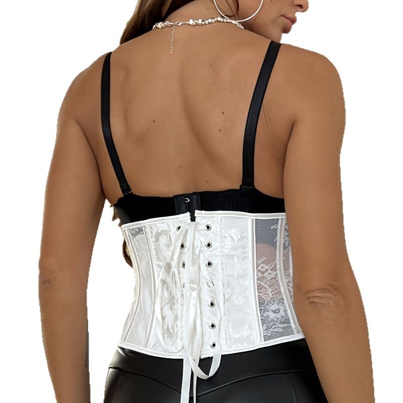 Europa y América sexy malla jacquard empalme cinturón cintura cintura clips cortos cortos fuentes de comercio electrónico