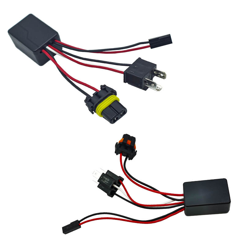 H4 grupo de línea unilateral LED láser de doble lente decodificador de lámpara de xenón transformado faro de automóvil 12V24V universal
