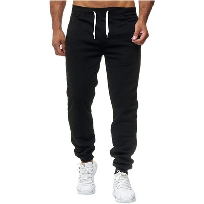 问你跨境2020秋季新品基础大众宽松欧码男士纯色休闲运动长裤批发|ms