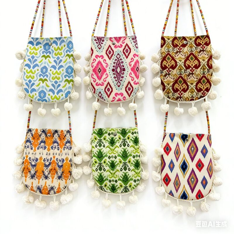 Crossbody Women's Shoulder Bag with Odellis Pattern, Ethnic Style, Niche Design, Handbag, Small Tote Bag, Mobile Phone Bag