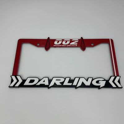 Cross-border personalized US-standard plastic license plate frame, full embossed 3D printed license plate frame, license plate protection frame (License plate holder/license plate holder)