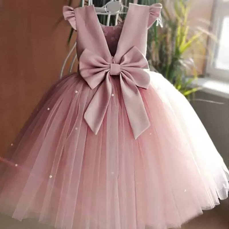 Платье принцессы для маленькой девочки на AliExpress, юбка-пачка для девочки 1 года, детское платье для ведущей, выступления, цветочницы, свадебное платье