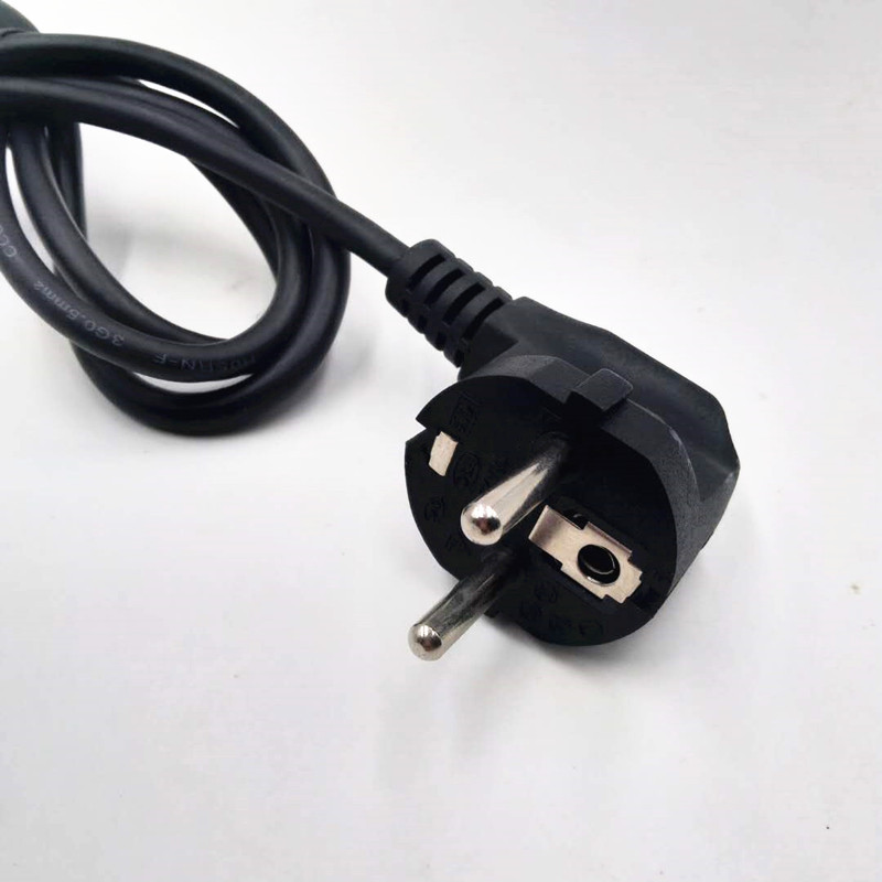 欧规VDE三芯橡胶线插头中山远晟厂家直销16A250V电源线插头