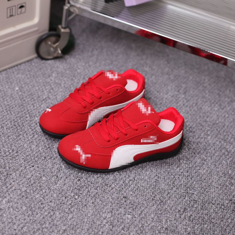 European Style German Training Shoes for Men and Women, Autumn New Retro Casual Sports Sneakers, Trendy Red Shoes for Men and Women