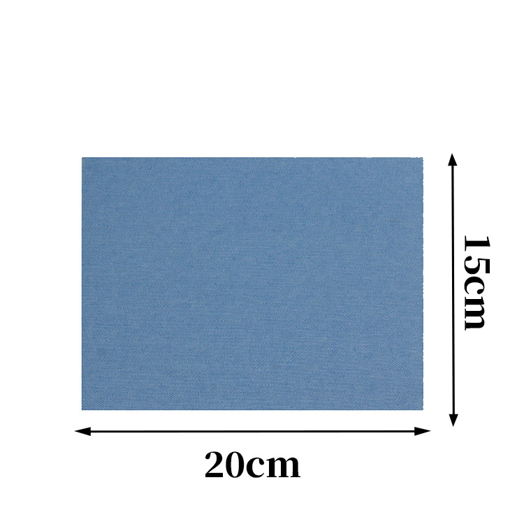 Parche de parche autoadhesivo de mezclilla Parche de mezclilla de codo Parche de parche de rodilla Parche de parche de subsidio de reparación de ropa de corte