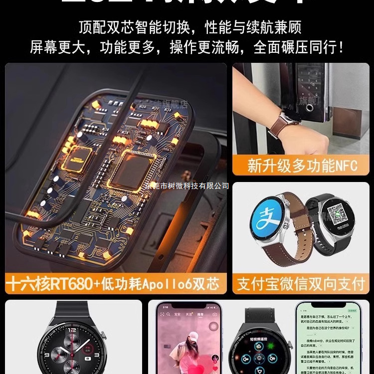 [2025 New Model] Huaqiangbei Watch Smart Watch Can Make and Receive Calls, Multi-Function Bluetooth Heart Rate Exercise