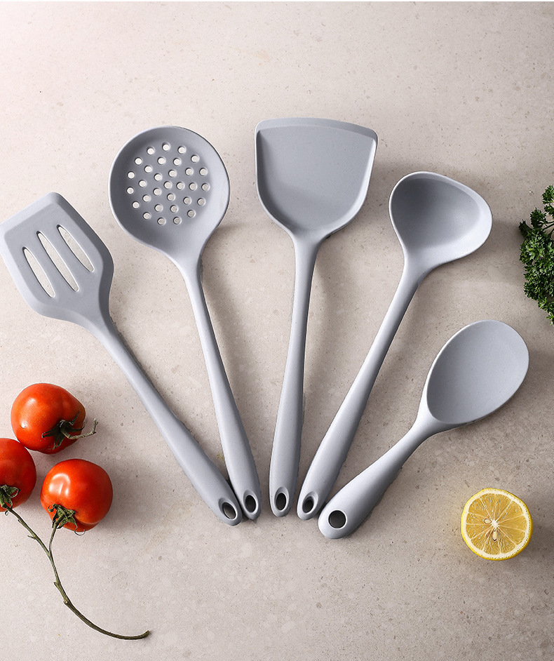 Silicone Spatula Spoon Set Non-stick Cookware Utensils Soup Spoon Cooking Shovel Kitchen Tools Home Kitchenware Accessories