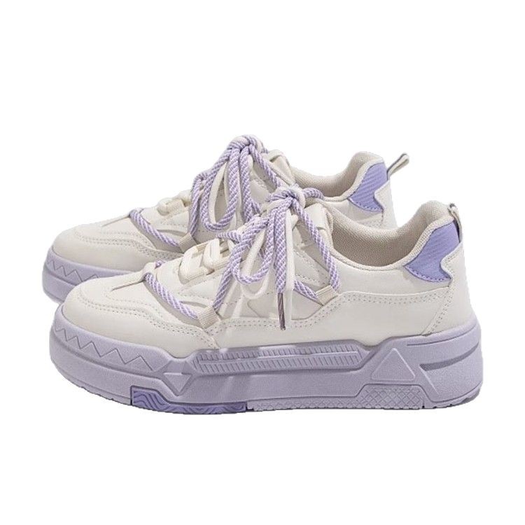 Moda ocio estilo de hadas zapatos blancos zapatos de mujer 2025 primavera nueva ropa exterior de mujer cómodos zapatos de suela gruesa