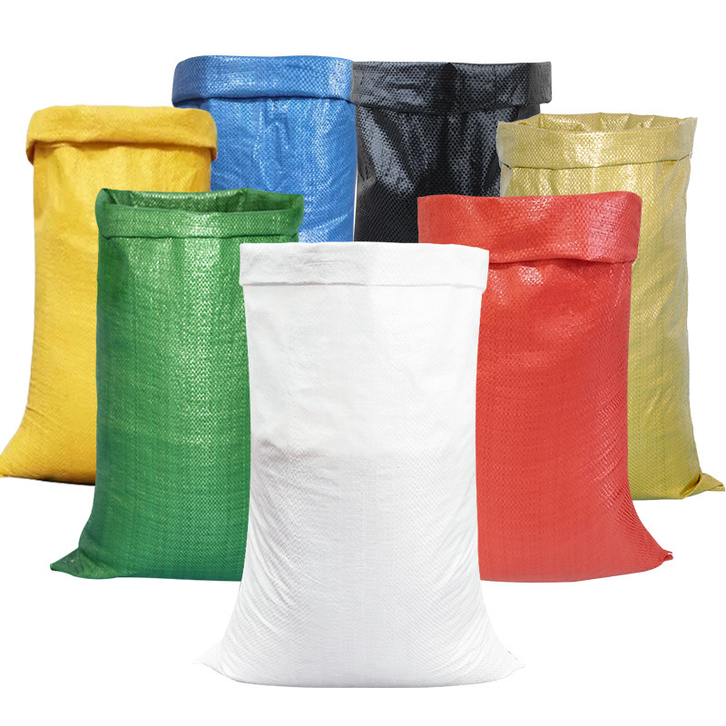 Bolsas de plástico tejidas al por mayor para entrega urgente, logística, embalaje, mudanza, sacos de arroz reforzados, sacos para granos, sacos de piel de serpiente, sacos de arpillera.