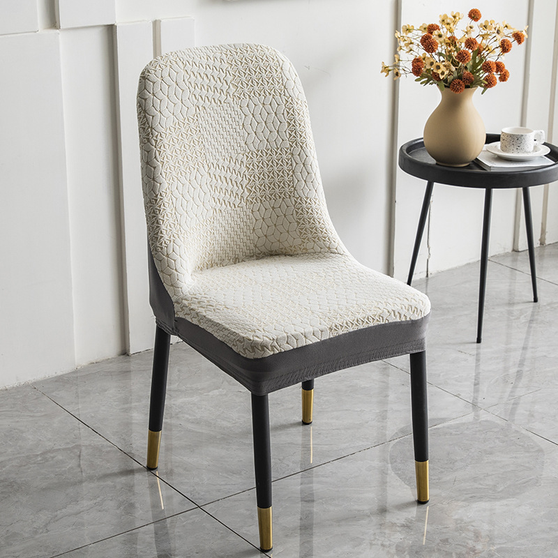 Four Seasons cubierta de silla de mesa de comedor elástica universal cubierta de silla todo incluido resistente al desgaste hogar Luz de lujo restaurante palillos cubierta