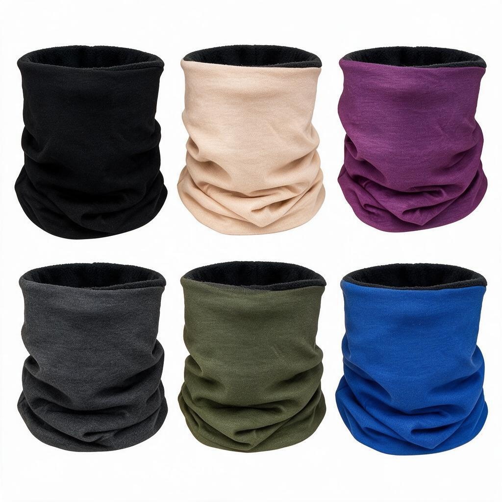 Autumn and Winter Double-Layer Polar Fleece Scarf, Windproof Cycling Scarf, Outdoor Magic Mask, Bandana, Magic Headscarf