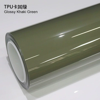 Anti-Fouling Coating Self-Repairing Anti-Scratch, Auto Color Change Film - tpu-khaki-green-1524m15m