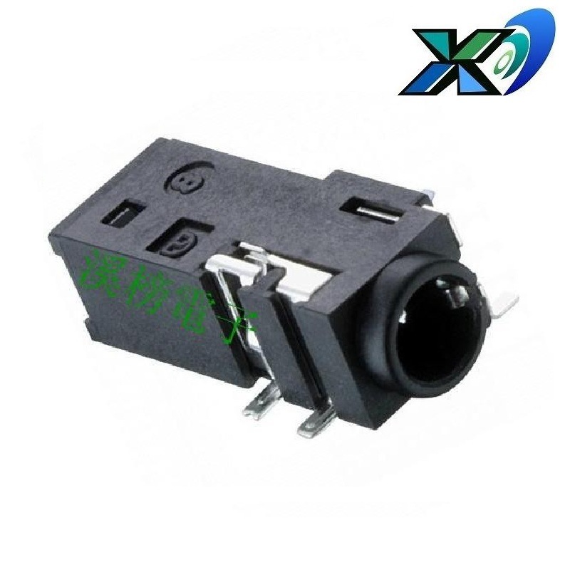 3.56音频母座六脚  迷你型耳机插座6脚回流焊   3.5贴片耳机插座