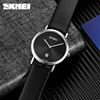 Men's swiss watch, waterproof quartz calendar, belt, simple and elegant design, genuine leather