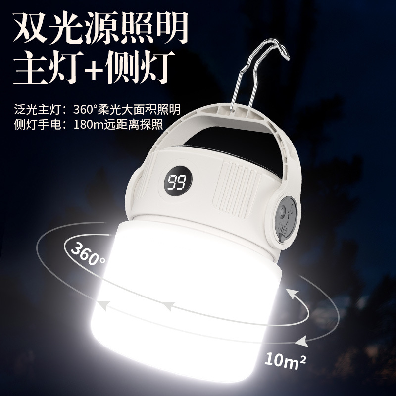 Shenfuo T22 gancho de mano acampado multifuncional carga portátil tienda de campaña atmósfera camping luz al por mayor