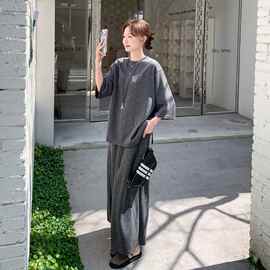 女装夏装新款针织套装