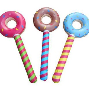 Factory Direct inflatable donut stick inflatable cheerleading stick inflatable children's colorful donut stick