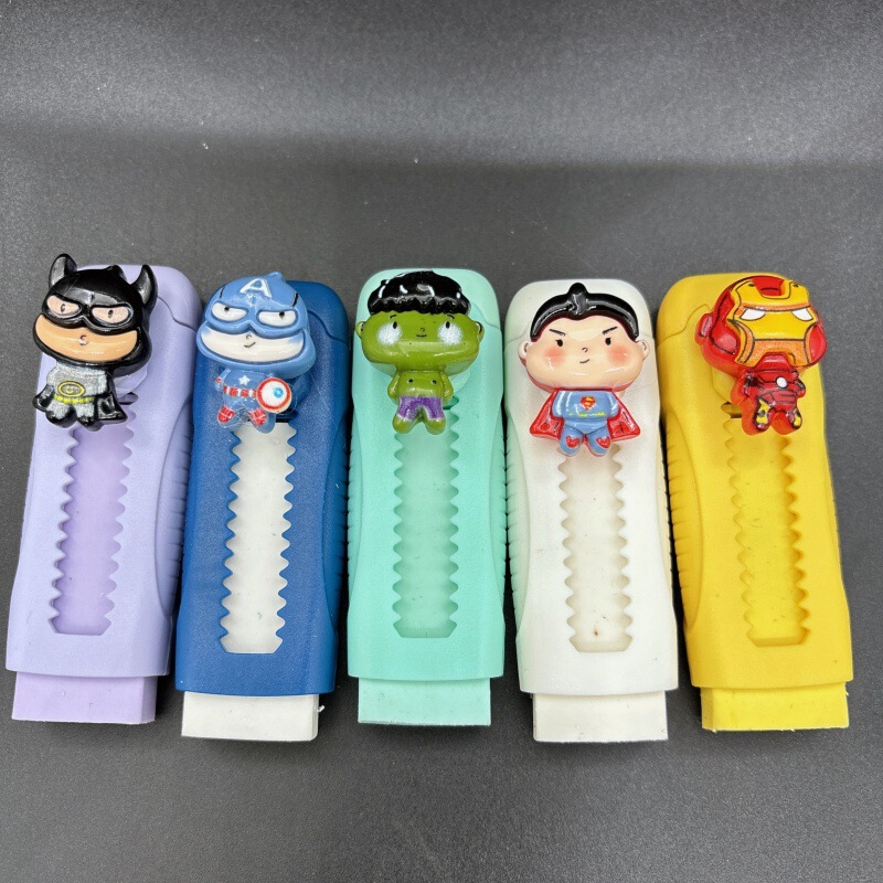 Avengers Eraser, High-Quality Push-Pull Type Marvel Eraser for Elementary School Students, No Debris, Super Clean