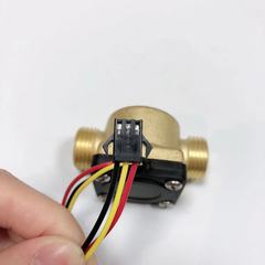 賽盛爾4分水流傳感器銅霍爾水流量傳感器開水器壁掛爐流量計定製