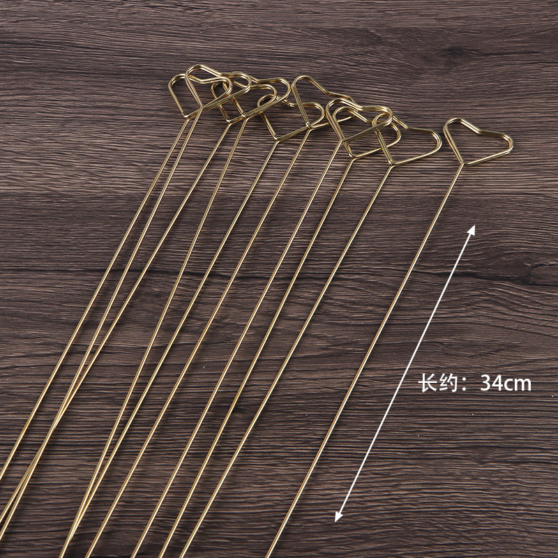 Fábrica en stock al por mayor material de embalaje de la flor tarjeta de plástico palo pollo corazón palo tarjeta de plástico Tarjeta de clip de plástico flor palo