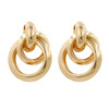 Metal earrings, ring, jewelry, European style, simple and elegant design