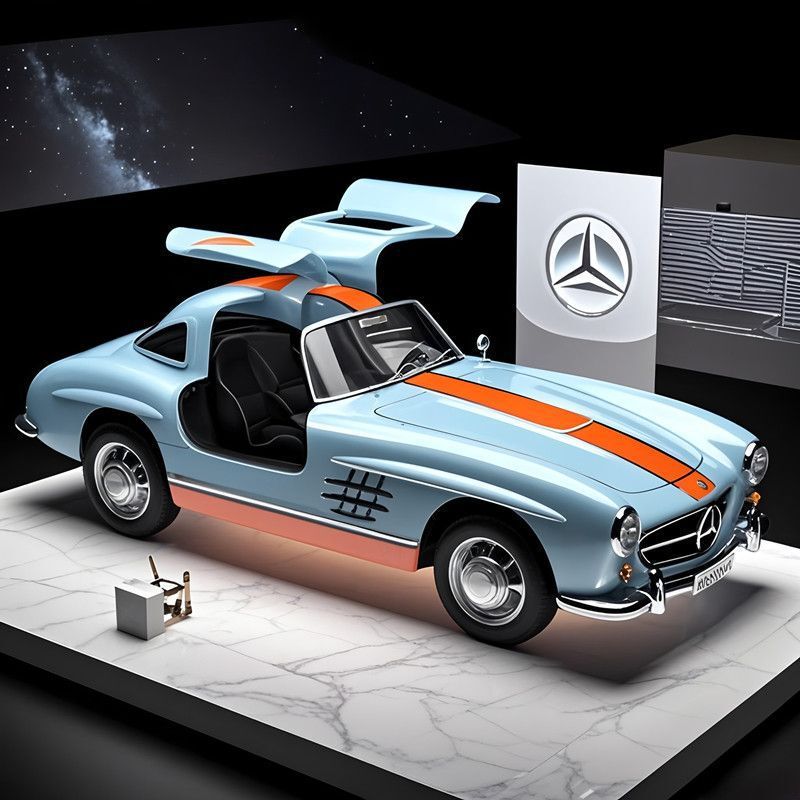 Alloy Mercedes-Benz toy car back car inertia car car children boy birthday gift simulation model