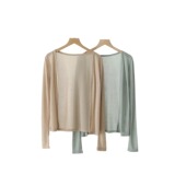 2025 весна и летняя лесная история Tiansi Cardigan без пуговиц, тонкая кожа и дышащая чистая и расслабленная кондиционера