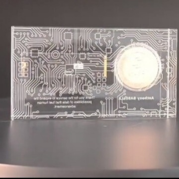 Chip Acrylic Crafts Embedded with Real Objects Company Colleagues Special Project Engineering Cultural Tourism Souvenirs Gifts