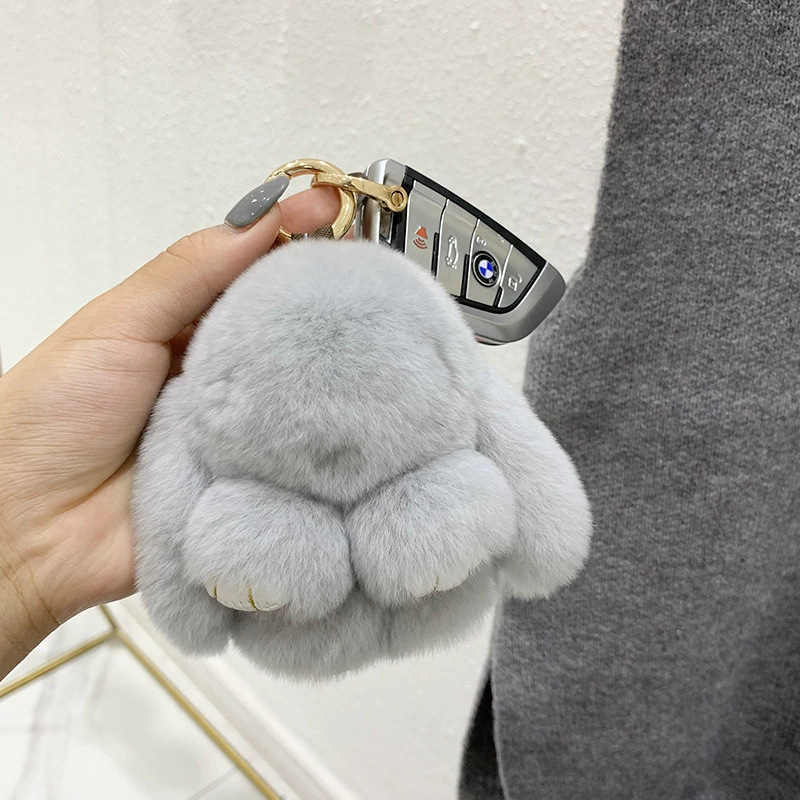 Pellera de conejo real, conejo muerto, accesorios, bolsos, lindos, cerradores de conejo, joyas, muñecas de peluche, joyas