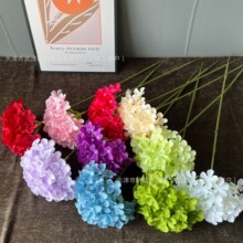 婚庆仿真90片带叶大绣球花单支大棒棒糖绣球花婚礼堂装饰 仿真花