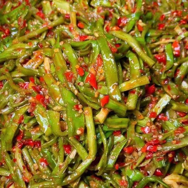 香脆可口贡菜脆椒饭菜香辣开胃即食咸菜榨菜湖南特产彩椒贡菜八角|undefined