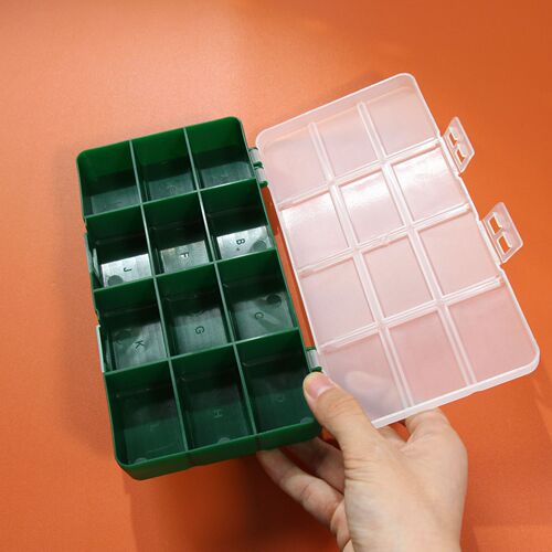 Storage box grid sub-package box component sub-package plastic box solid color plastic box multi-grid sub-package storage box
