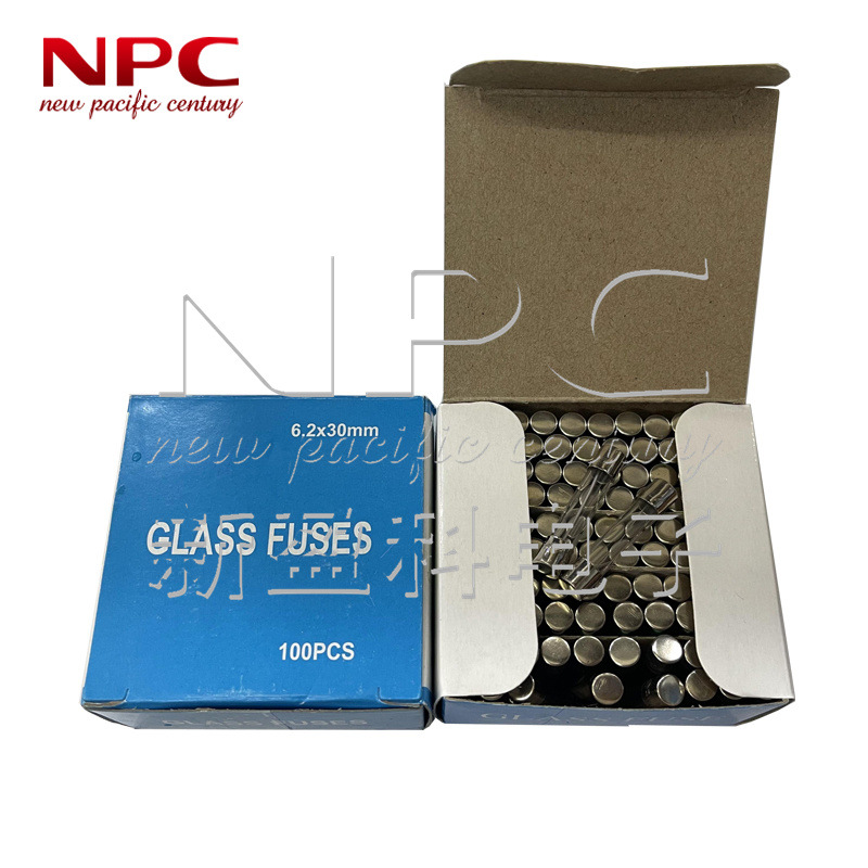 6.2*30慢熔玻璃延时保险丝6.2x30 250V T10A国产直丝慢断保险管