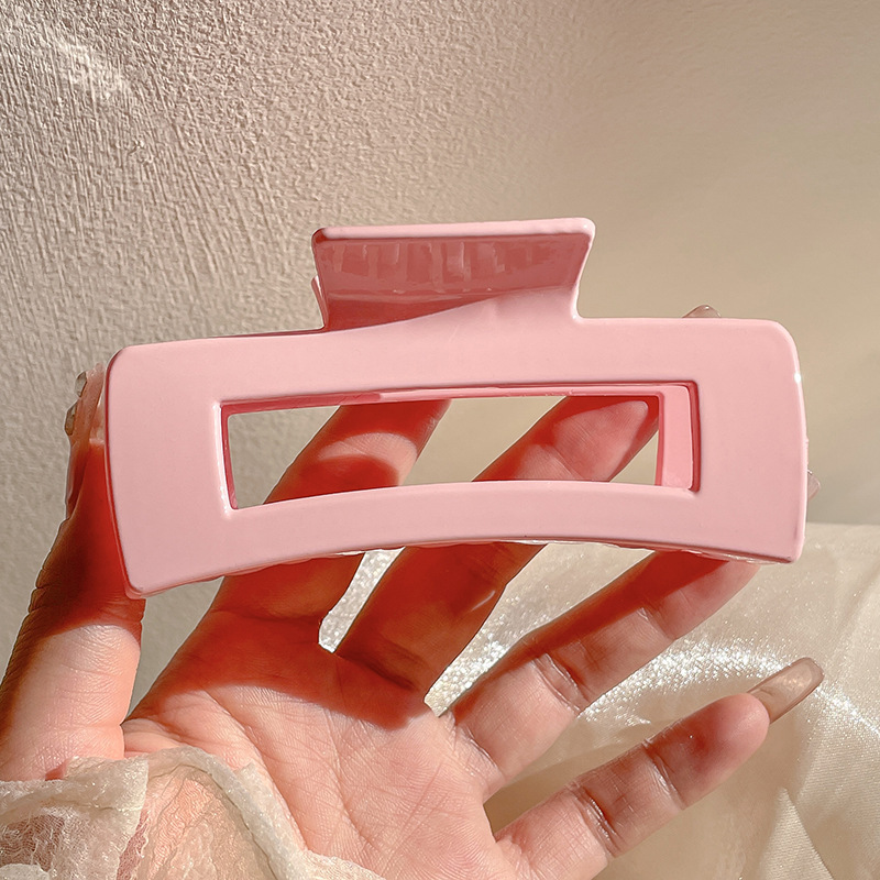 Gran clip de tiburón esmerilado acrílico simple horquilla tocado volumen gran horquilla de alto grado accesorios para el cabello al por mayor