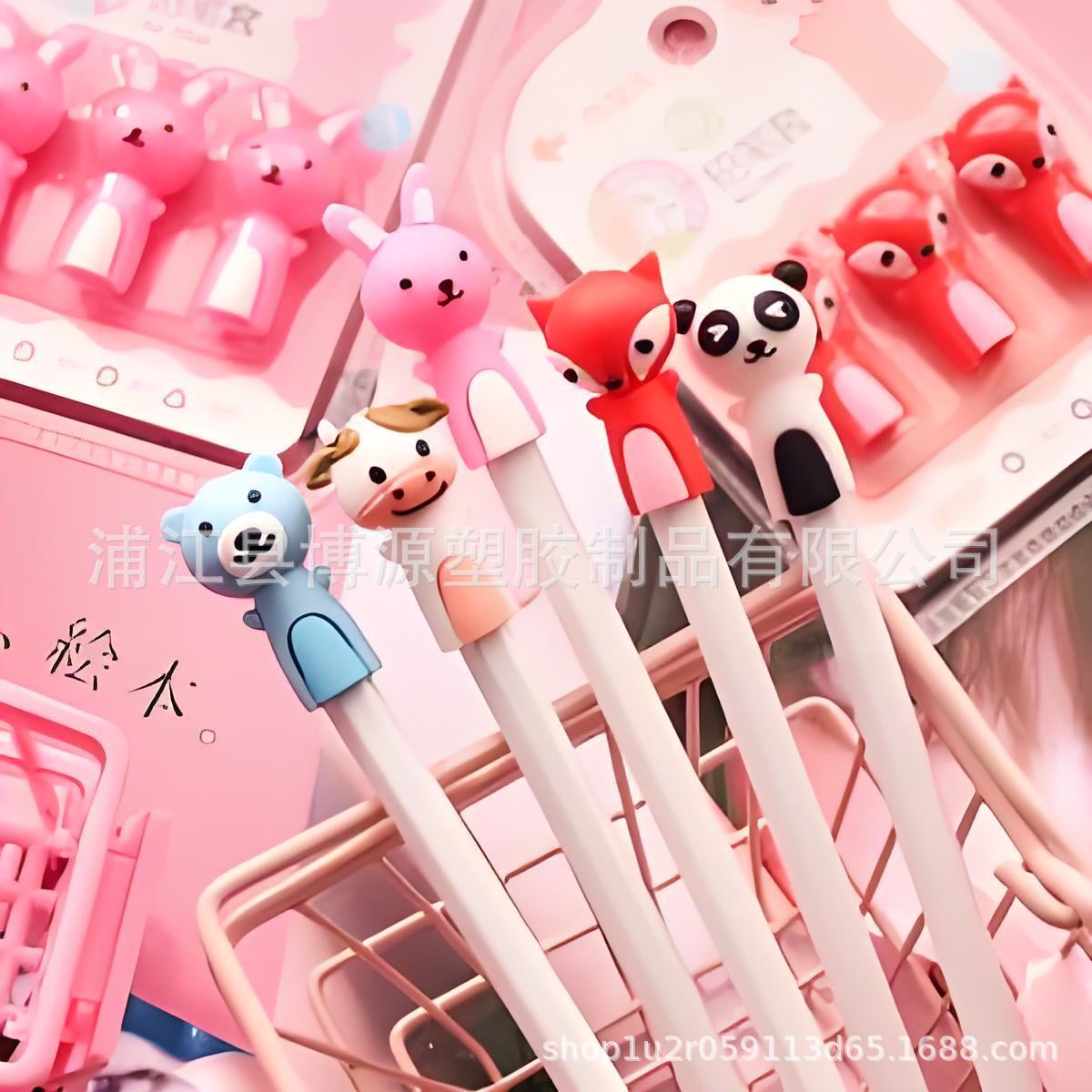 厂家直销PVC软胶创意卡通笔贴笔头保护套可爱简约笔头防尘套