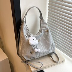 女性のための大容量バッグ 2025 新しい夏のハイエンドニッチ通勤トートバッグダブルショルダーシングルショルダークロスボディバックパック
