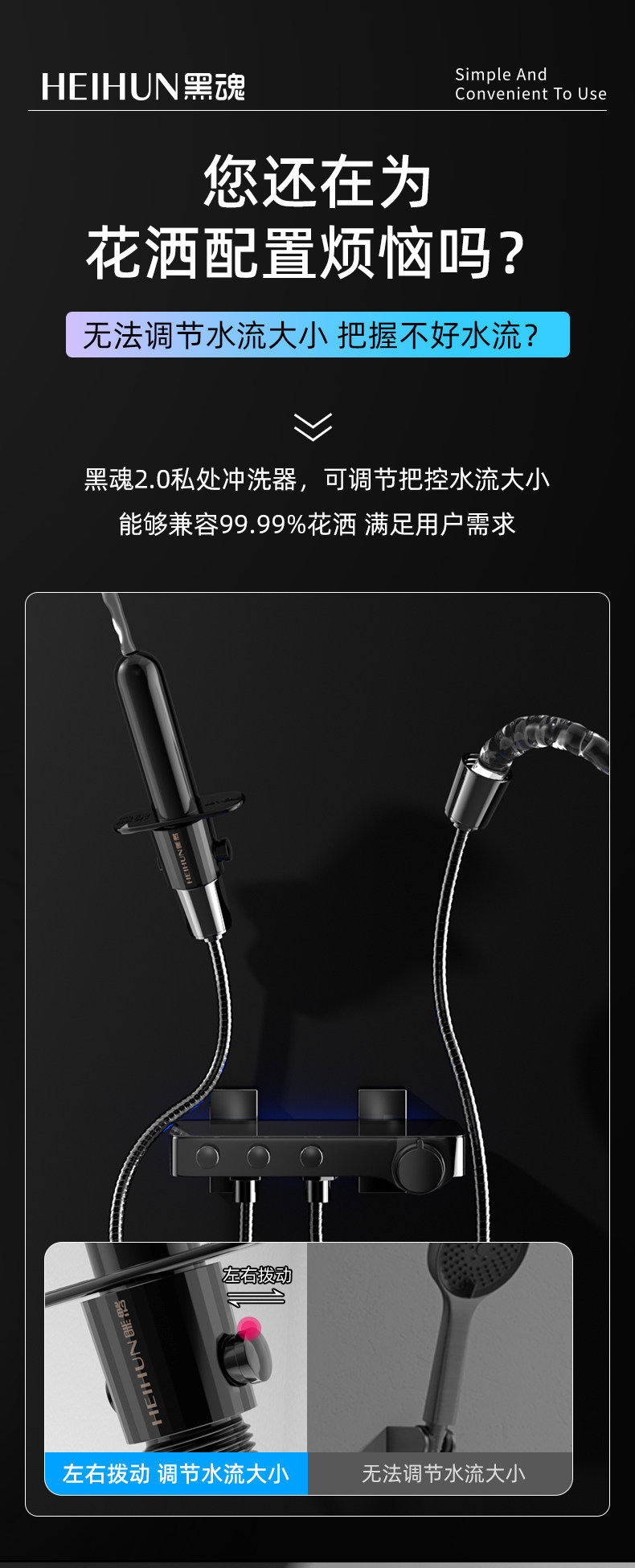 Black Soul Portable Anal Irrigator, Manual Anal Cleaning Enema Device, 3-Pack — detail image 4