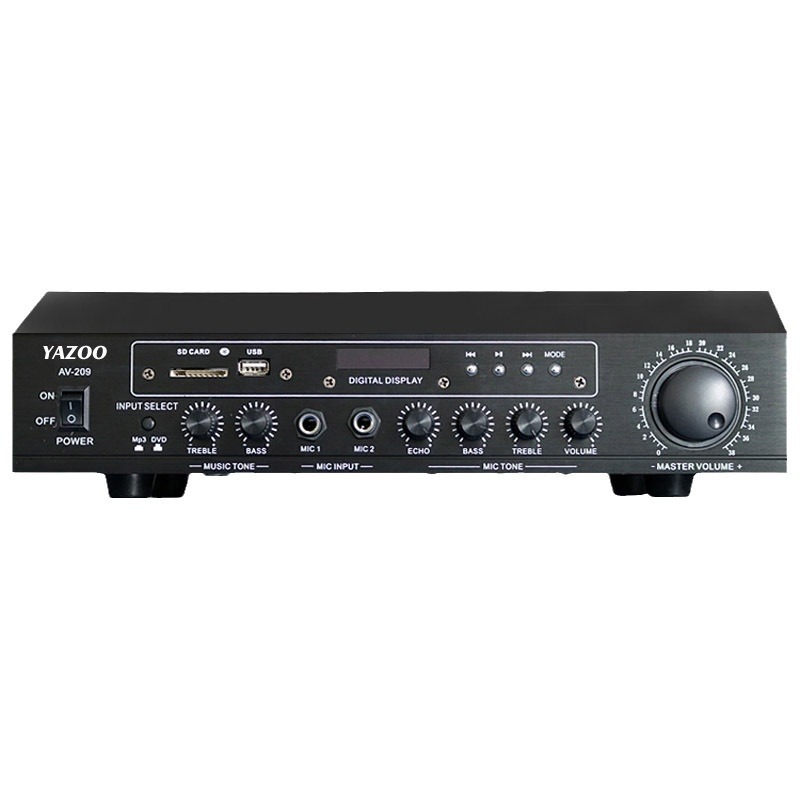 Amplificador de altavoz profesional digital Bluetooth USB de alta potencia para escenario, audio doméstico, paquete de tarjeta, venta al por mayor.