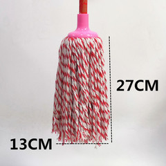 UG73加厚拖把木把木杆墩布圓頭棉線吸水拖把絨線布條老式拖布酒店