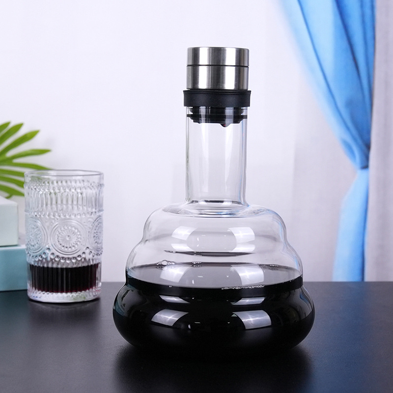 醒酒器家用奢华红酒醒酒器高档大肚醒酒器家用高硼硅玻璃醒酒器