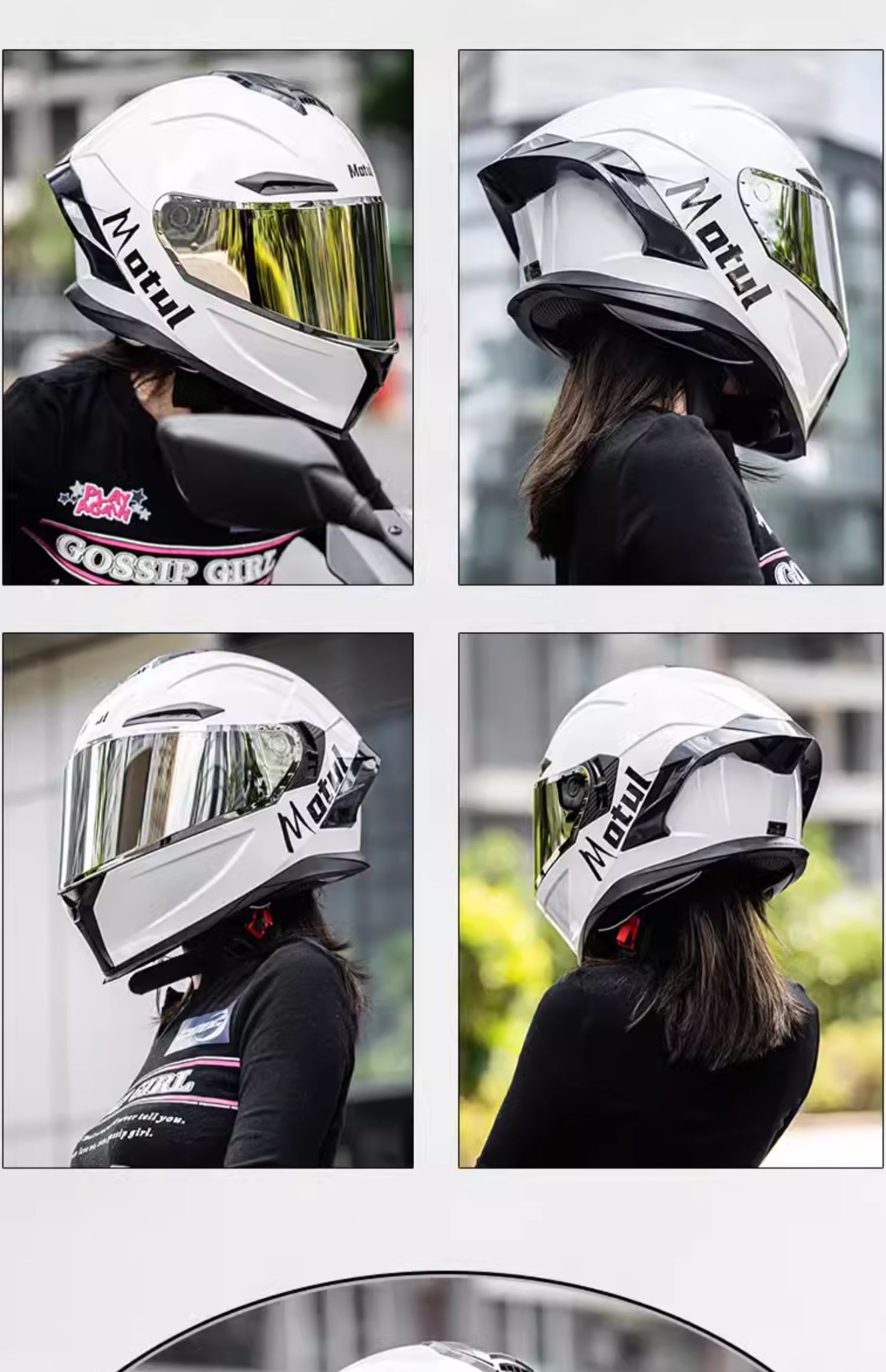 MOTUL Spoiler Bluetooth Headset Full Helmet Dual Lens Motorcycle Helmet
