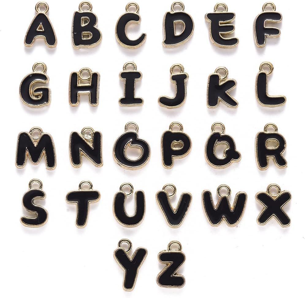 Simple Style Letter Alloy Enamel Plating Charms Jewelry Accessories display picture 4