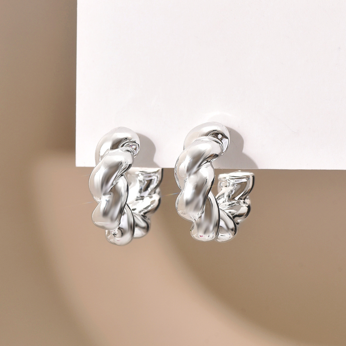 1 Pair Marine Style Twist Arylic Ear Studs display picture 8