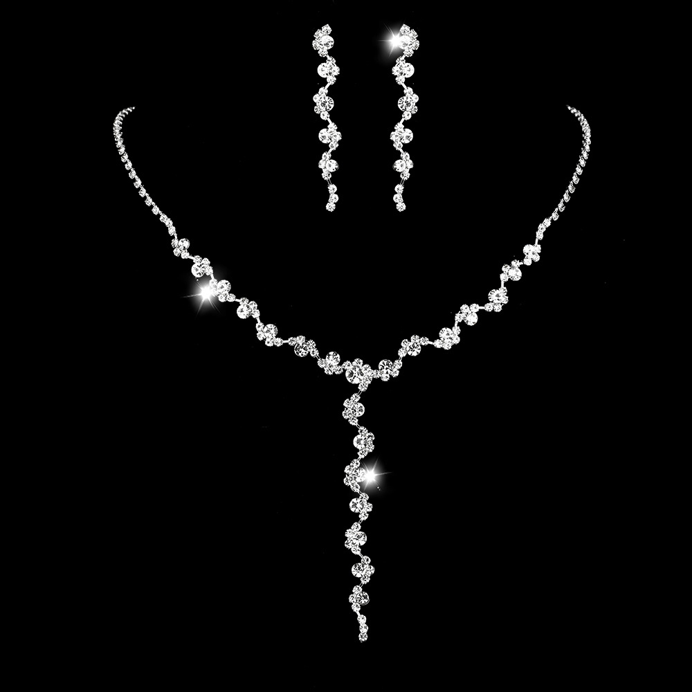 Ornement En Gros Ensemble De Bijoux De Mariage De Mode Banquet Gland Collier Ensemble display picture 1