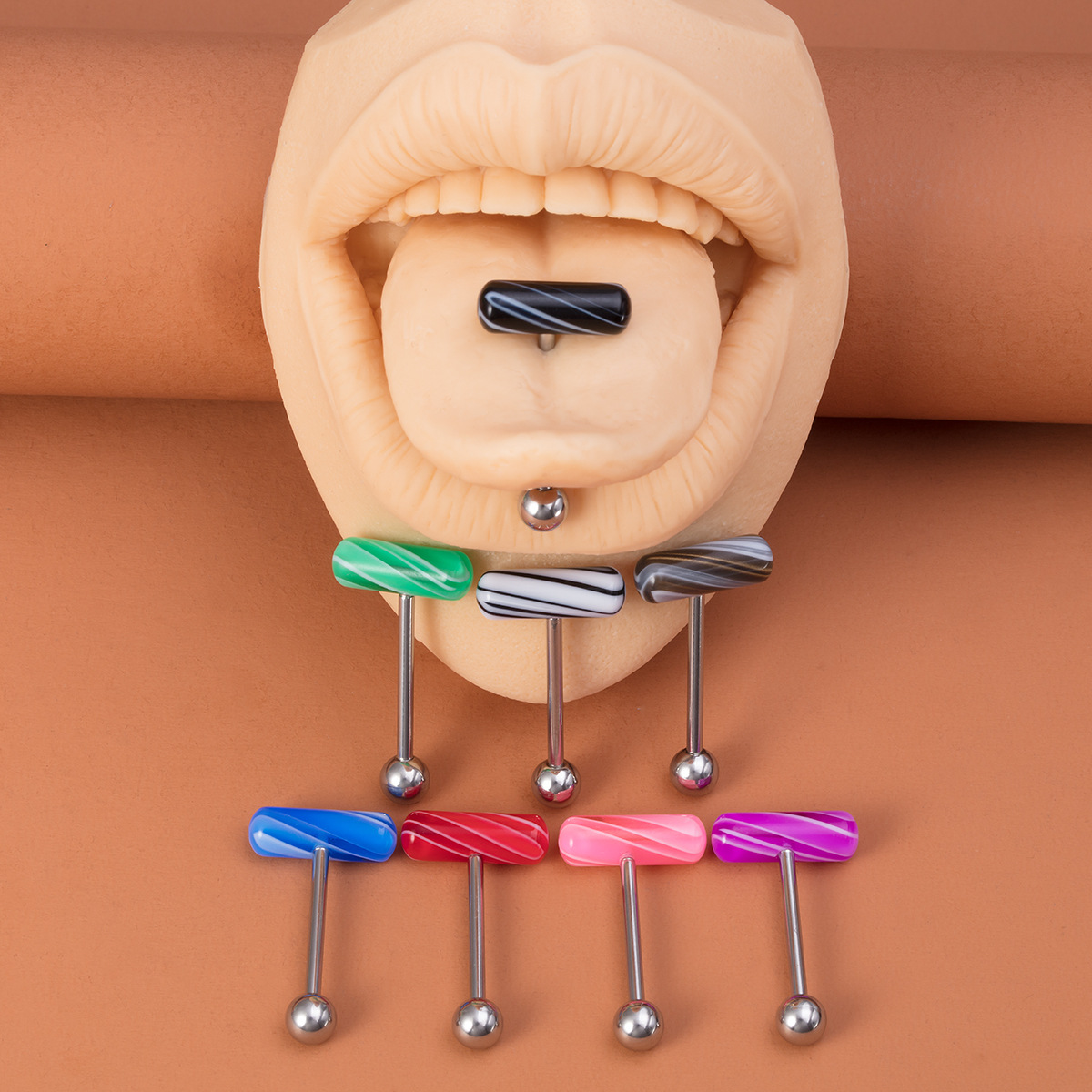 physiological tongue piercing stainless steel