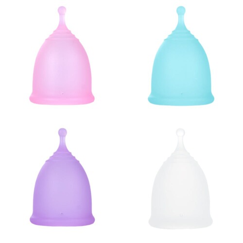 Cross-border menstrual cup silicone menstrual cup moon cup can replace sanitary napkin tampon folding sterilizing cup